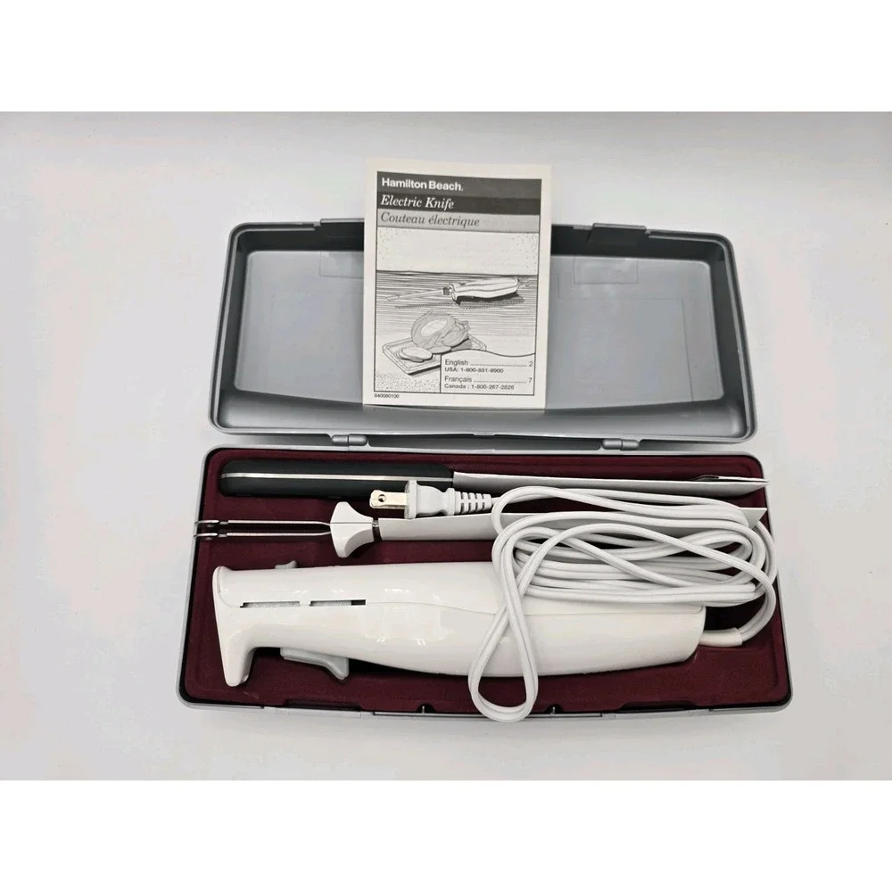 Hamilton Beach 74250 Electric Knife Food Slicer Carver Stainless Steel Blades